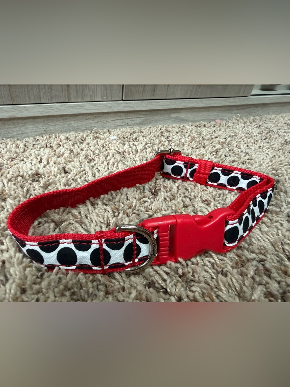 thirty-one large per collar-Black and White Polka Dot Trim (new)